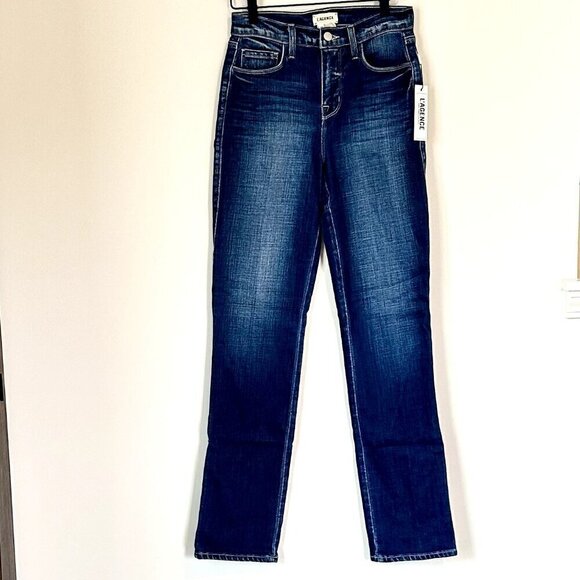 NWT L'AGENCE Dean High Rise Cigarette Straight Jean in Frisco - Size 25 - Picture 2 of 7